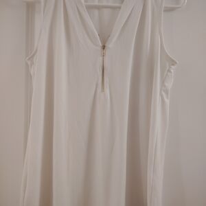 Ivanka Trump White Top with Zipper